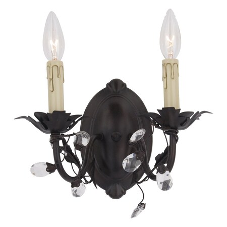 Maxim Two Light Oil Rubbed Bronze Wall Light 2857OI